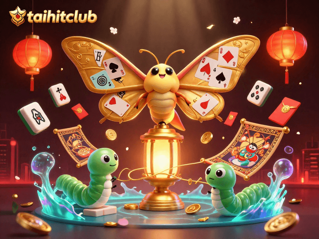 Experience taihitclub's vibrant casino scenes brought to life with an energetic 3D illustration.