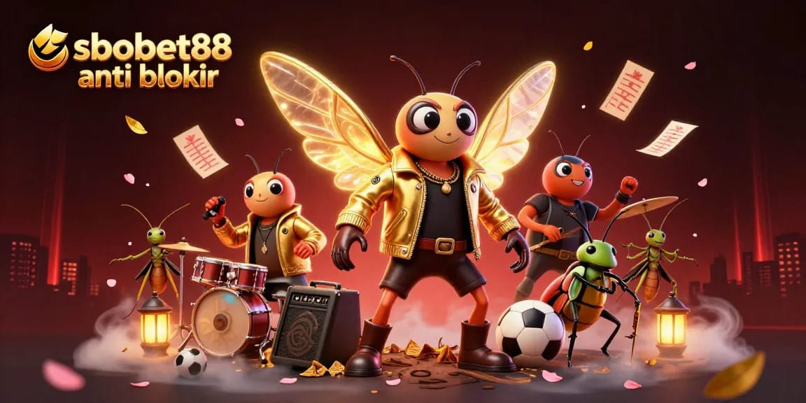 Experience sbobet88 anti blokir with dynamic sports betting visuals in a vibrant 3D illustration.