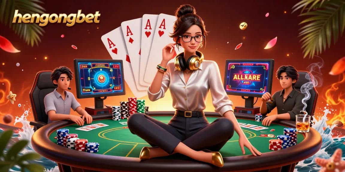 Experience the thrill of gambling with hengongbet, featuring dynamic casino games and vibrant imagery.