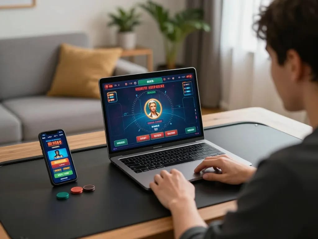 Engage in exciting gameplay at https://bl555.agency/ with a live dealer on your laptop.