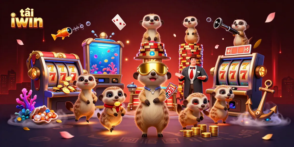Engage in the fun of tải iwin as lively meerkats manage an exciting casino scene packed with action.