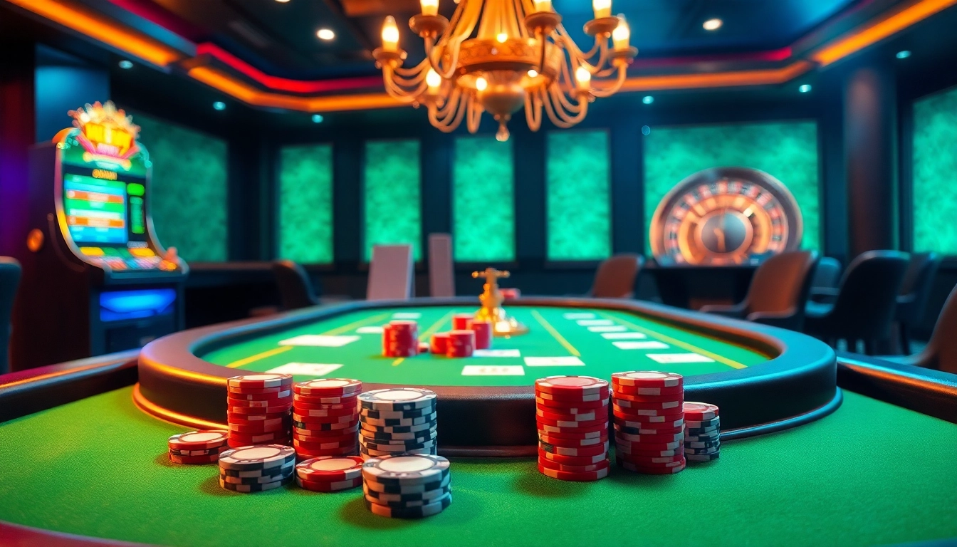 Experience the thrill of a 789f bet at a luxurious poker table with vibrant colors and engaging casino elements.