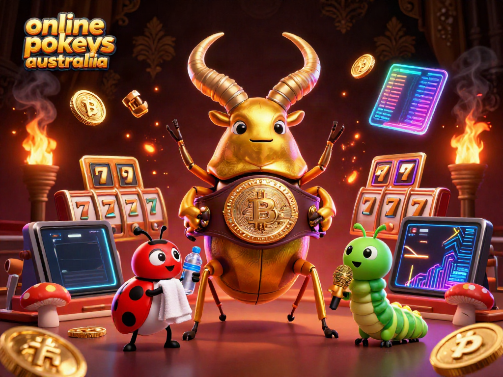 Spin the reels to win big with online pokies Australia, featuring engaging characters and slot game elements.