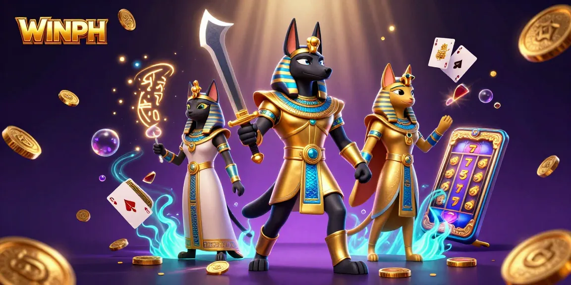 Engage in thrilling gaming experiences at WINPH with ancient Egyptian themes and vibrant casino elements.