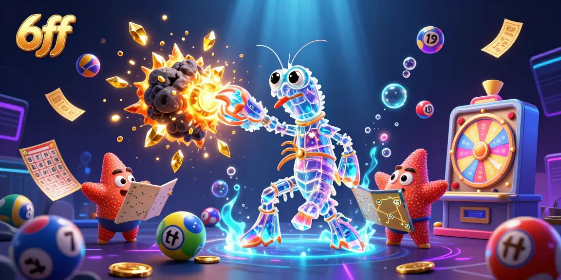 Experience excitement at 6ff with a dynamic illustration of a galactic samurai battling for rewards in a vibrant casino world.