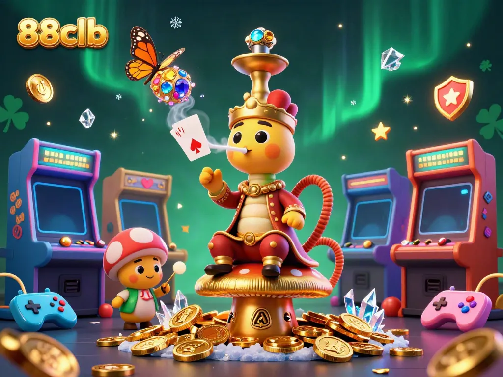 Experience the thrilling atmosphere of 88clb with a vibrant 3D casino scene full of dynamic gaming elements.