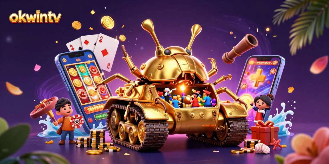 Experience thrilling games and betting with okwintv's vibrant 3D casino scene.