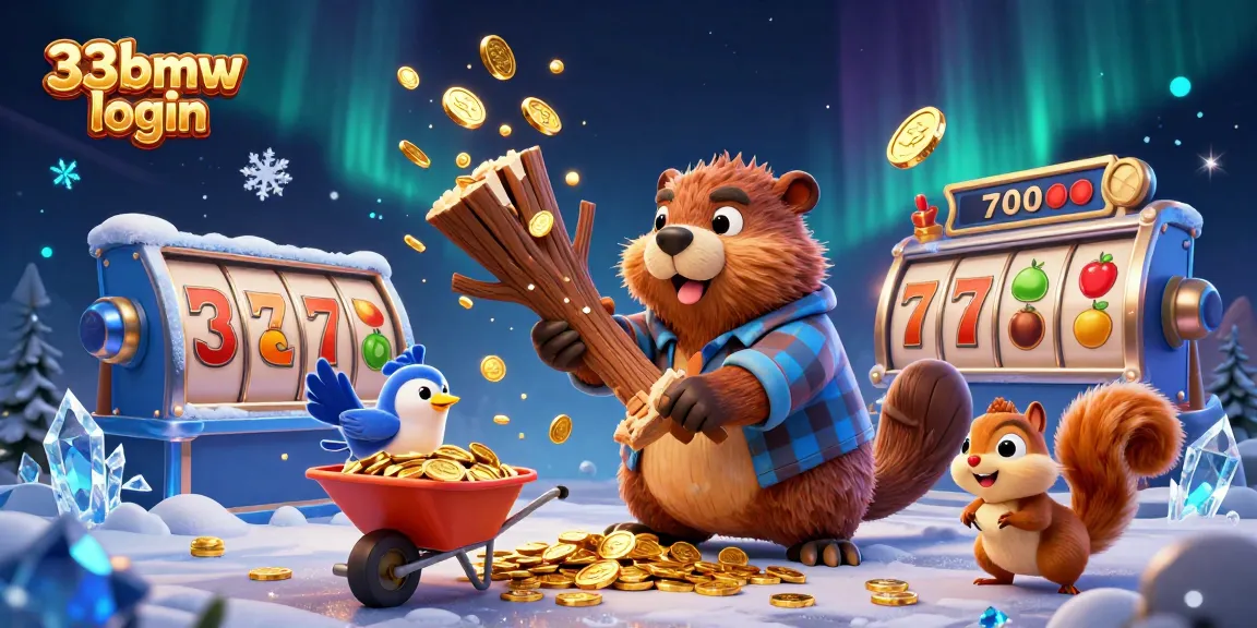 Experience seamless access with 33bmw login in this vibrant online casino gaming illustration.