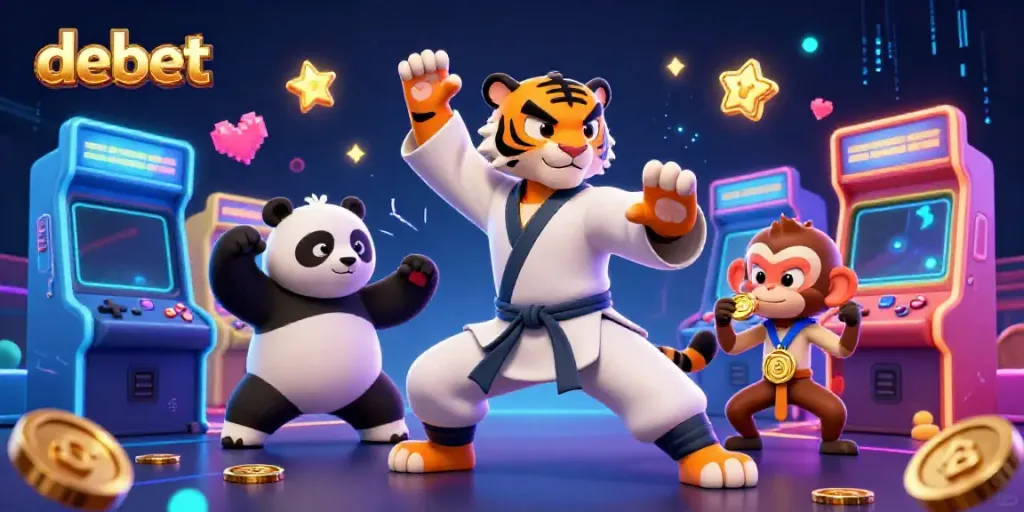 Experience the thrill of debet in this vibrant 3D casino illustration, showcasing gaming excitement and adventure.