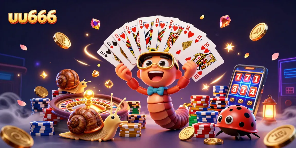 Experience the excitement of uu666 with 3D characters and vibrant casino elements.