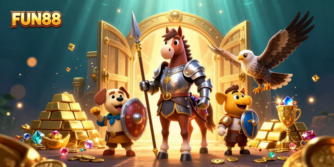 Engage with FUN88 and discover winning treasures in a vivid casino-themed adventure.