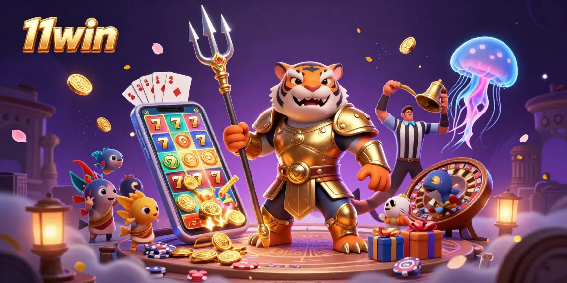 Experience 11win thrills with a vibrant underwater casino battle featuring engaging gaming elements.